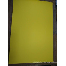 Jaune Matt / Glossy PVC Rigid Sheet for Reminder Tag